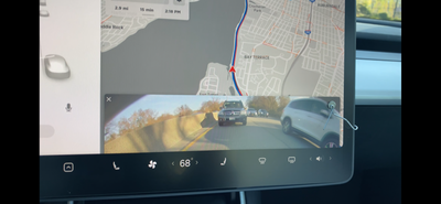 Tesla Model 3 Hack: View the rear view camera while driving (and still keep the navigation in view)