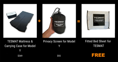 TESMAT Mattress & Carrying Case for Model Y