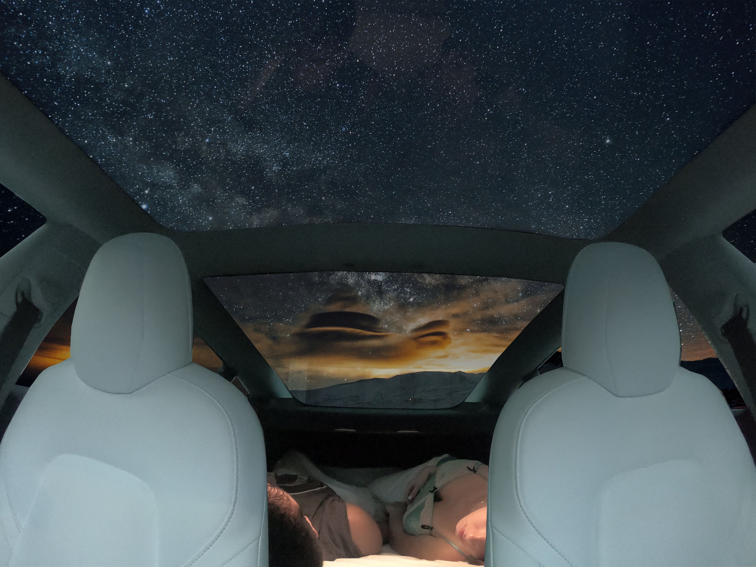 TESMAT | Car Camping Mattress and Privacy Screen for Tesla