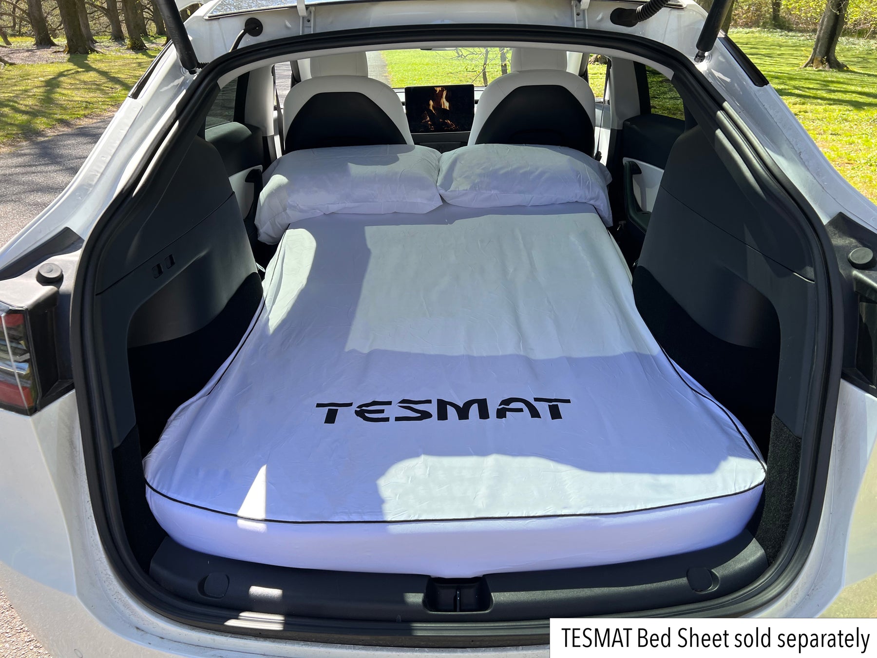 Tesla Model 3 and Model Y: Twin Size Camping Mattress Set (Memory