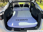 tesmat mattress for model y with matching bed sheet